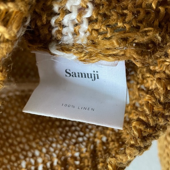 Samuji Sheena Linen Sweater in Copper - Picture 10 of 13